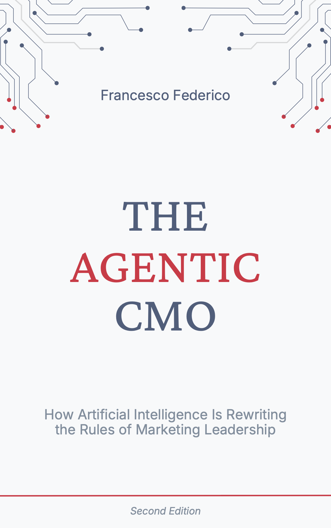 The Agentic CMO — book cover by Francesco Federico